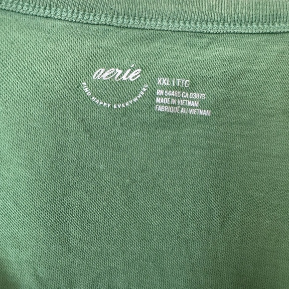 Aerie Cropped Oversized Wrapback Tie Back Short Sleeve Tee Shirt size XXL - Picture 4 of 7